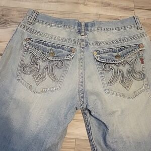 MEK Denim USA Jean Shorts Mens 36 Blue Denim Skater Streetwear Y2K Baggy Vintage